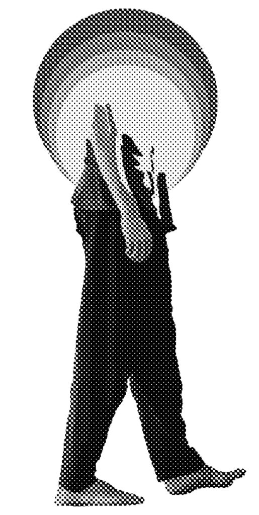 Dancer halftone image