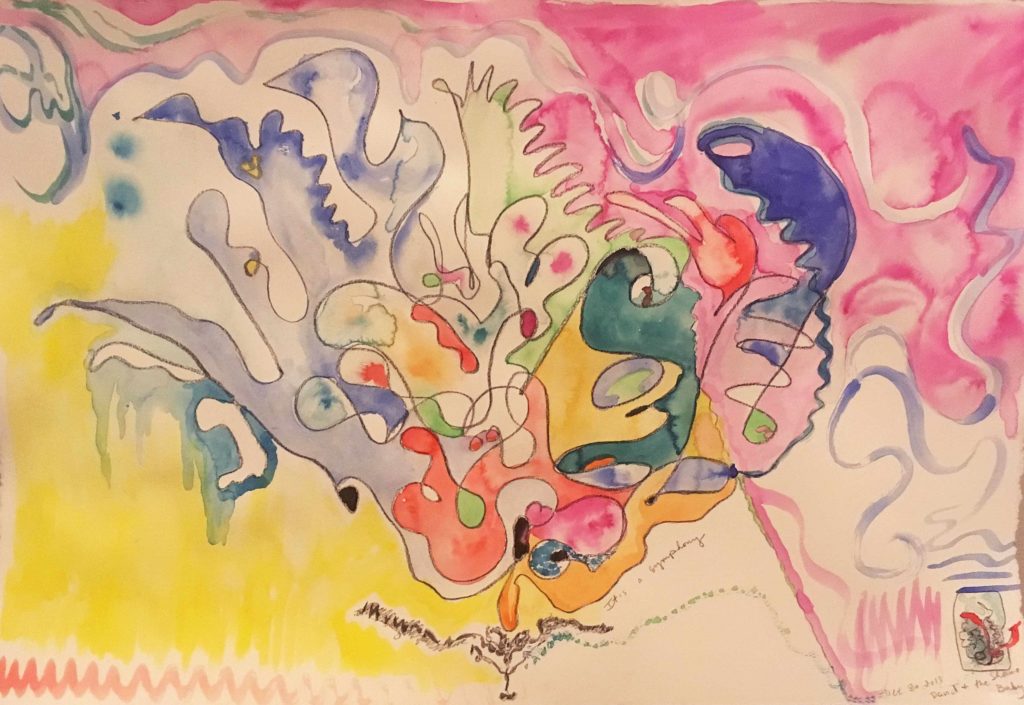 Watercolor of a path into a new work life